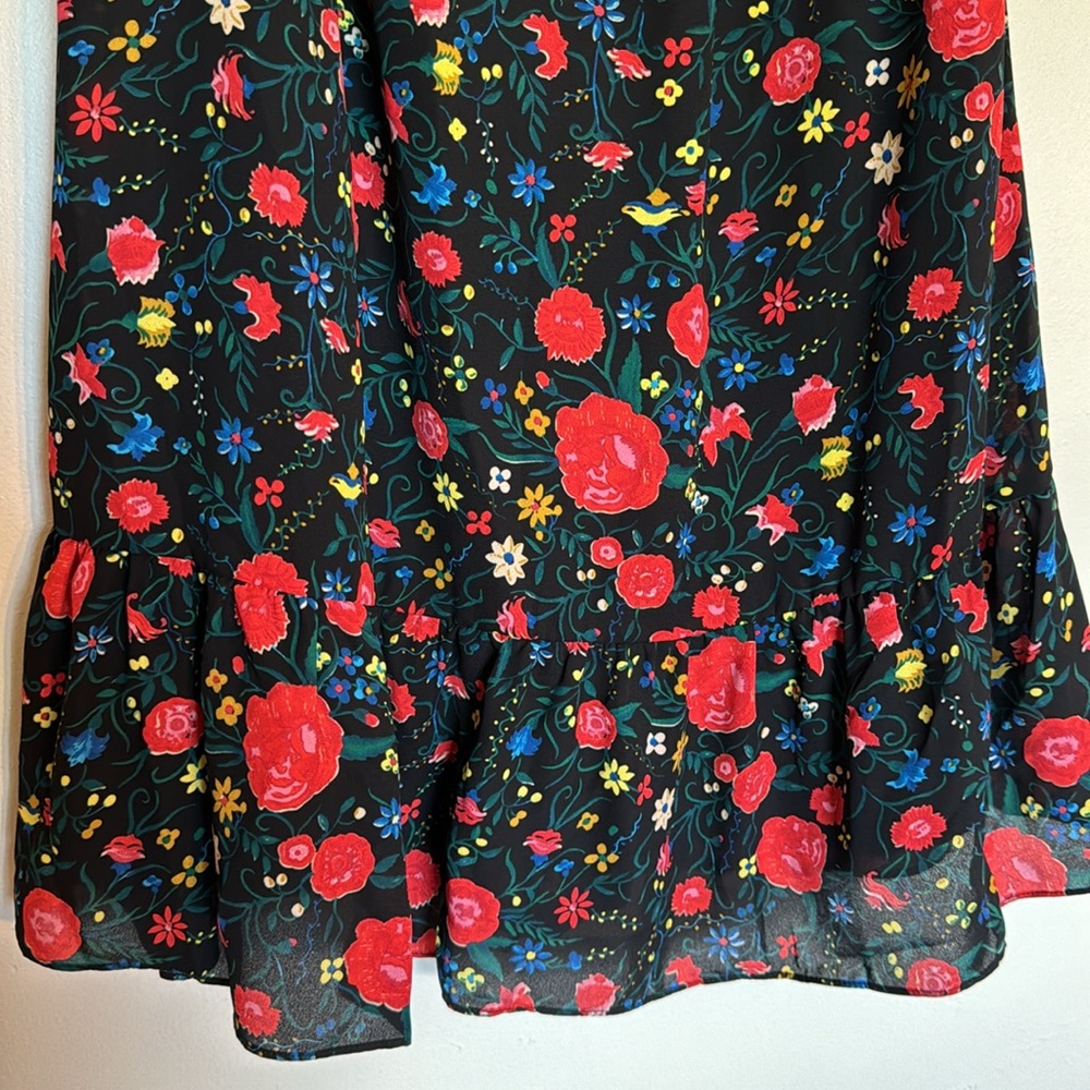 J. Crew Factory Floral Ruffle Dress - Picture 5 of 6
